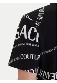 Versace Jeans Couture Polo 80GAG6R0 JS556 Czarny Regular Fit. Typ kołnierza: polo. Kolor: czarny. Materiał: bawełna #5