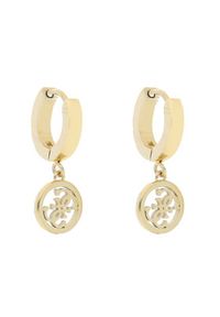 Guess Kolczyki Huggie Me JUBE03 147JW Żółte złoto. Materiał: złote. Kolor: żółty, złoty, wielokolorowy #2