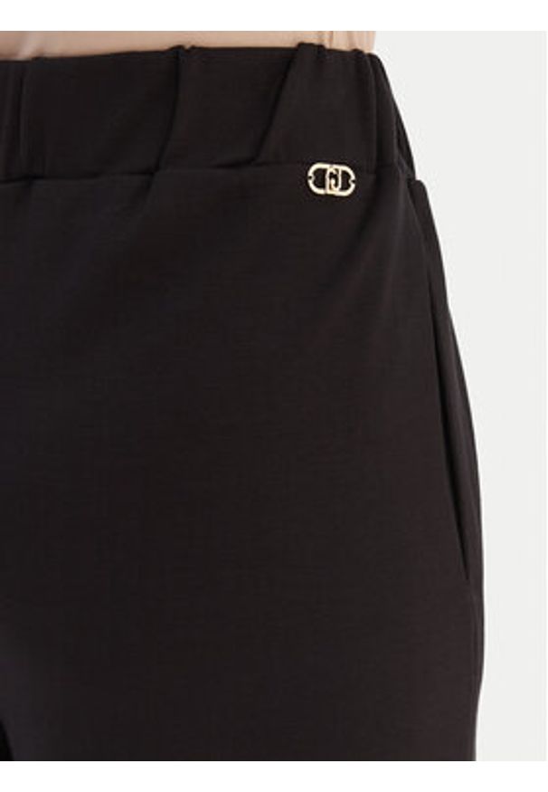 Liu Jo Sport Spodnie dresowe TA6026 JS182 Czarny Relaxed Fit. Kolor: czarny. Materiał: wiskoza
