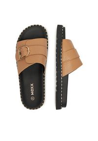 MEXX Klapki MX/019C-HY Beżowy. Kolor: beżowy. Materiał: skóra