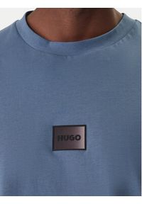 Hugo - HUGO T-Shirt Danotie 50553124 Niebieski Regular Fit. Kolor: niebieski. Materiał: bawełna #4