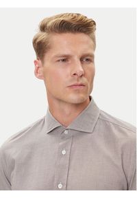 BOSS Koszula C-Hank 50545225 Beżowy Slim Fit. Kolor: beżowy. Materiał: bawełna