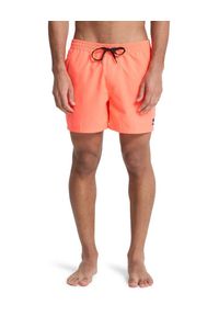 Quiksilver - Szorty kąpielowe dla Mężczyzn EVERYDAY SOLID VOLLEY 15" Różowy. Kolor: pomarańczowy. Materiał: materiał, poliester. Styl: sportowy