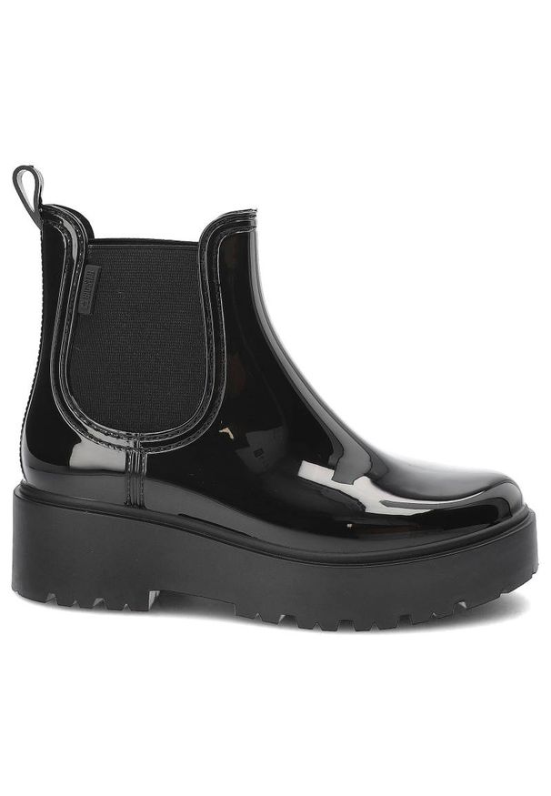 Big-Star - Czarne Kalosze Big Star Damskie Stylowe Obuwie. Kolor: czarny. Materiał: skóra ekologiczna, materiał, lakier. Szerokość cholewki: normalna. Styl: elegancki