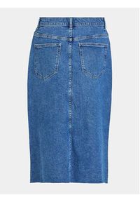 Vila Spódnica jeansowa 14092091 Niebieski Regular Fit. Kolor: niebieski. Materiał: bawełna #3