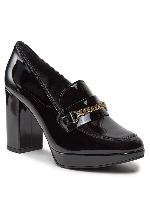 Półbuty Ryłko. Kolor: czarny