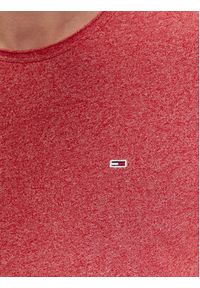 Tommy Jeans T-Shirt Jaspe DM0DM09586 Czerwony Slim Fit. Kolor: czerwony. Materiał: syntetyk #4