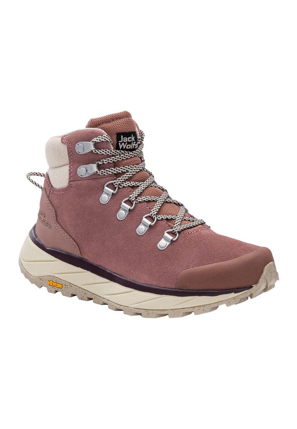 Buty trekkingowe damskie Jack Wolfskin Terraventure Urban Mid. Kolor: brązowy, różowy. Styl: sportowy