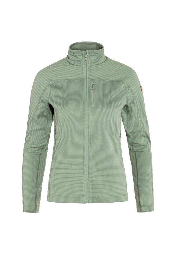 Bluza polarowa damska Fjällräven Abisko Lite Fleece. Kolor: zielony. Materiał: polar