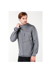 WOOLONA - Męska Bluza z Kapturem z 100% Wełny Merino - Maestro/Woolona. Typ kołnierza: kaptur. Kolor: szary. Materiał: wełna