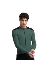 SIROKO - Męska termoaktywna koszulka rowerowa Kolarstwo Siroko SRX M4 Volta. Kolor: czarny, wielokolorowy, zielony. Długość rękawa: długi rękaw. Długość: długie. Sezon: zima, jesień. Sport: kolarstwo #1