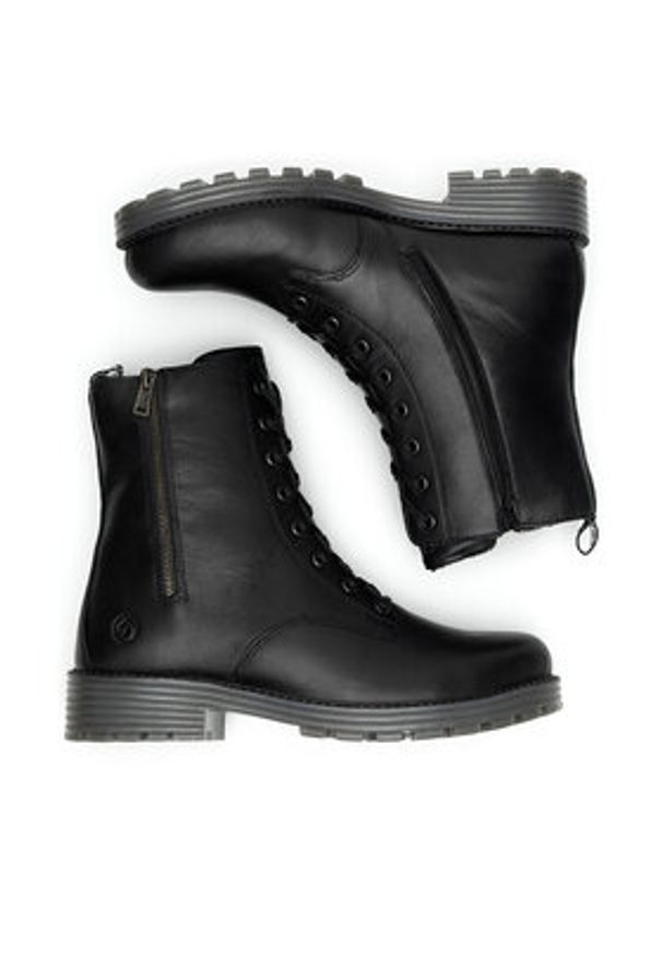 Remonte Botki D0W71-01 Czarny. Kolor: czarny. Materiał: skóra