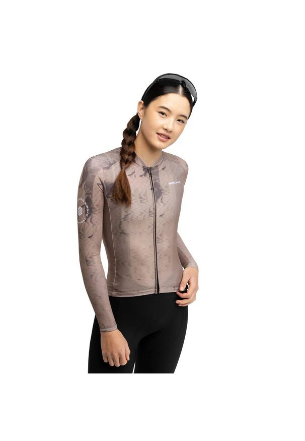 SIROKO - Damska koszulka rowerowa z krótkim rękawem Kolarstwo Siroko M2-W Joux. Kolor: brązowy. Długość rękawa: krótki rękaw. Długość: krótkie. Sport: kolarstwo