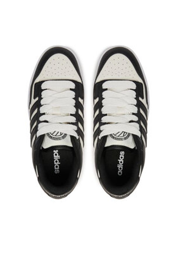 Adidas - adidas Sneakersy Rapid Court Low JR0166 Czarny. Kolor: czarny. Materiał: skóra