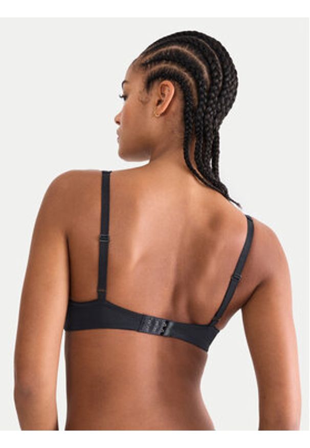 Triumph Biustonosz balkonetka Amourette Graphic 10228981 Czarny. Kolor: czarny. Materiał: syntetyk