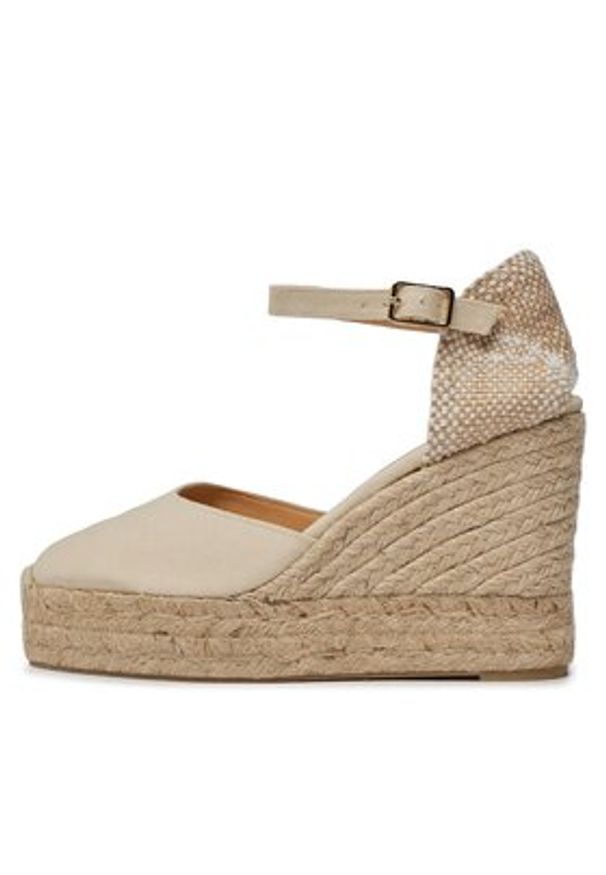 Castañer Espadryle Carol/8ED/001 20975-203 Beżowy. Kolor: beżowy. Materiał: materiał