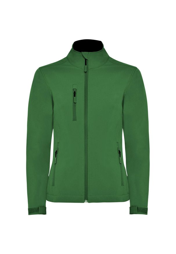 ROLY - Damska Kurtka Soft Shell Nebraska. Kolor: zielony. Sport: turystyka piesza