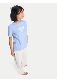 Roxy T-Shirt Ocean Road Art ERJZT06015 Błękitny Regular Fit. Kolor: niebieski. Materiał: bawełna #5