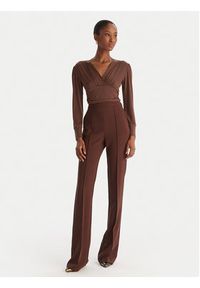 ACCESS FASHION Body 54-2018-324 Brązowy Slim Fit. Kolor: brązowy. Materiał: syntetyk #2