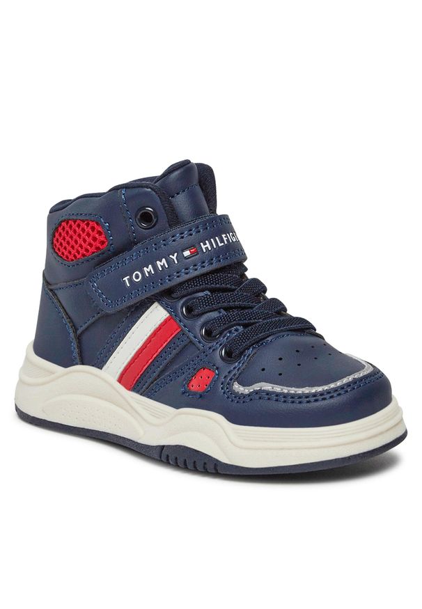 TOMMY HILFIGER - Sneakersy Tommy Hilfiger T3B9-33107-1355800 M Blue 800. Kolor: niebieski