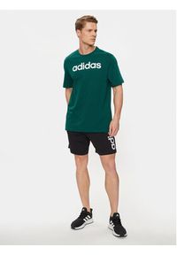 Adidas - adidas Szorty sportowe AEROREADY Essentials Single Jersey Linear Logo Shorts IC0062 Czarny Regular Fit. Kolor: czarny. Materiał: bawełna. Styl: sportowy #6