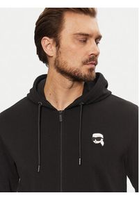 Karl Lagerfeld - KARL LAGERFELD Bluza 705074 551900 Granatowy Regular Fit. Typ kołnierza: dekolt w karo. Kolor: niebieski. Materiał: bawełna #5