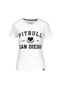 PITBULL - Koszulka damska Pitbull Love PB. Kolor: biały