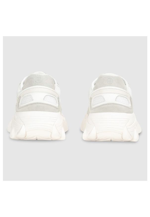Balmain - BALMAIN Sneakersy skórzane damskie białe B-East. Kolor: biały. Materiał: skóra