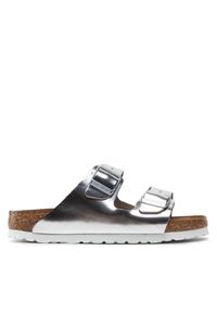 Klapki Birkenstock. Kolor: srebrny