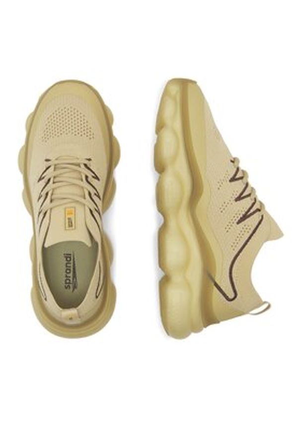 Sprandi Sneakersy WP-S24R071A-1 Beżowy. Kolor: beżowy. Materiał: materiał