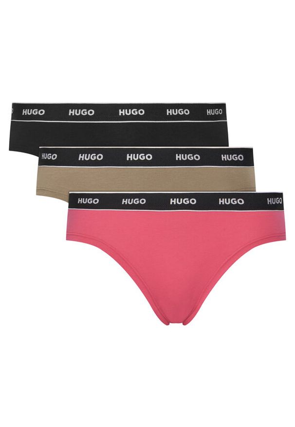 Hugo - HUGO Komplet 3 par fig klasycznych 50480157 Kolorowy. Materiał: bawełna. Wzór: kolorowy