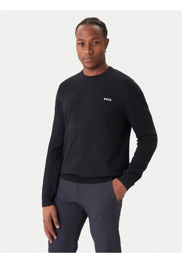 BOSS Sweter Momentum-X CN 50547507 Granatowy Regular Fit. Kolor: niebieski. Materiał: syntetyk