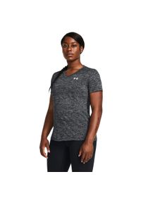 Koszulka damska Under Armour Tech™ Twist. Kolor: czarny. Materiał: materiał. Sport: fitness