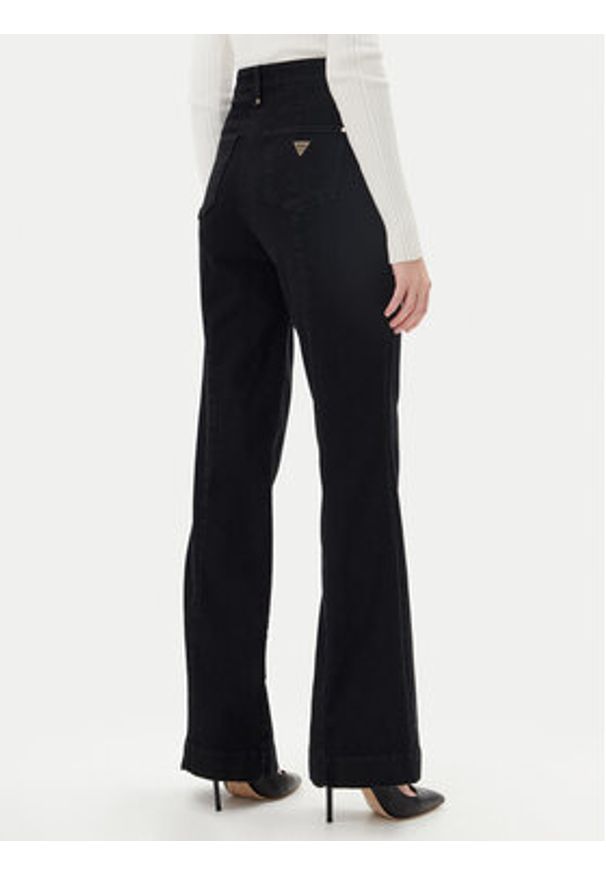 Guess Jeansy W5RA0P D4PZ1 Czarny Skinny Fit. Kolor: czarny