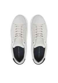 TOMMY HILFIGER - Tommy Hilfiger Sneakersy Th Court Summer Suede FM0FM05517 Szary. Kolor: szary. Materiał: zamsz, skóra #6