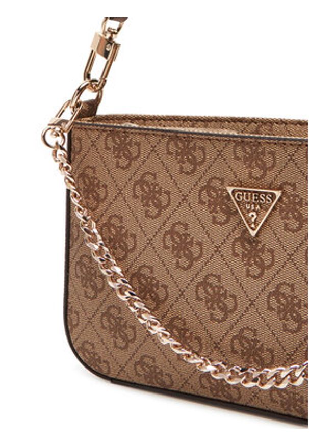Guess Torebka Noelle II Mini HWBG96 72720 Brązowy. Kolor: brązowy. Materiał: skórzane