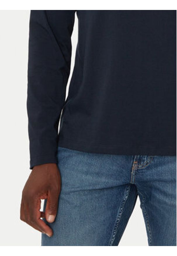 BOSS - Boss Longsleeve Mix&Match 50515390 Granatowy Regular Fit. Kolor: niebieski. Materiał: bawełna. Długość rękawa: długi rękaw