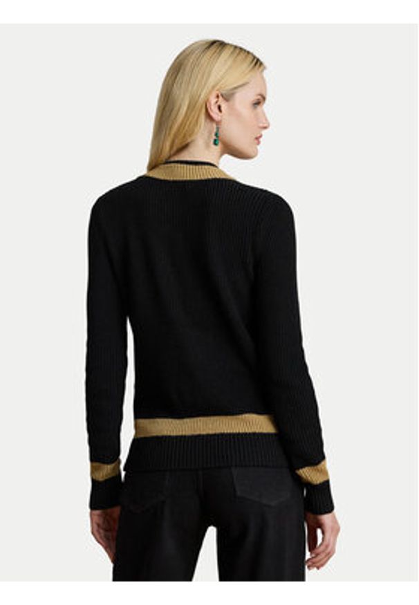 Lauren Ralph Lauren - LAUREN RALPH LAUREN Sweter 200979666001 Czarny Relaxed Fit. Kolor: czarny. Materiał: wiskoza