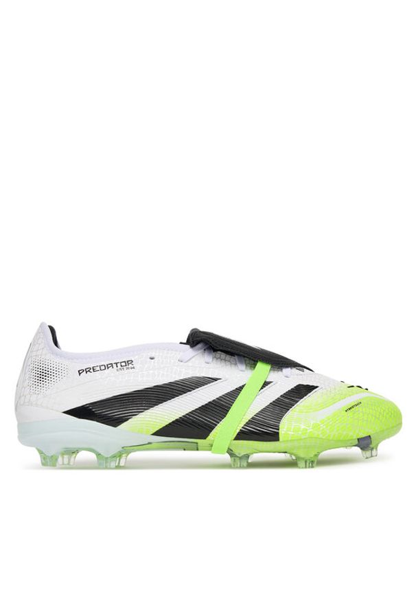Adidas - adidas Buty do piłki nożnej Predator Pro Fold-Over Tongue Firm Ground JS4071 Biały. Kolor: biały. Materiał: skóra