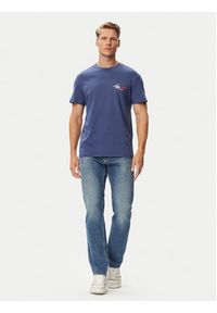 Tommy Jeans T-Shirt DM0DM22538 Niebieski Regular Fit. Kolor: niebieski. Materiał: bawełna #5