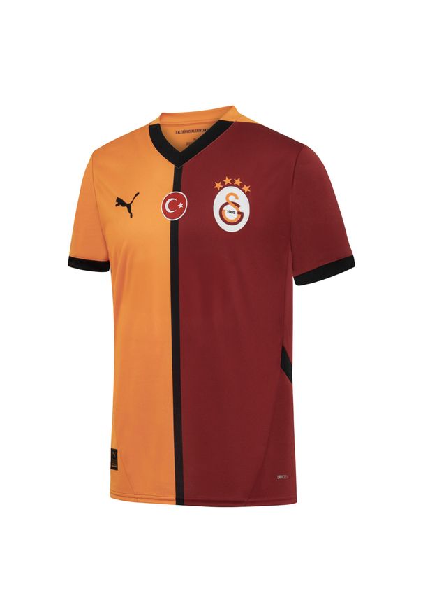 Puma - Męska koszulka domowa Galatasaray SK 24/25 PUMA Red Rhythm Intense Orange. Kolor: żółty, wielokolorowy, pomarańczowy, czerwony