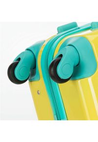 Wittchen - Duża walizka z ABS-u z nadrukiem żółta. Kolor: żółty. Materiał: guma. Wzór: nadruk. Styl: wakacyjny #6