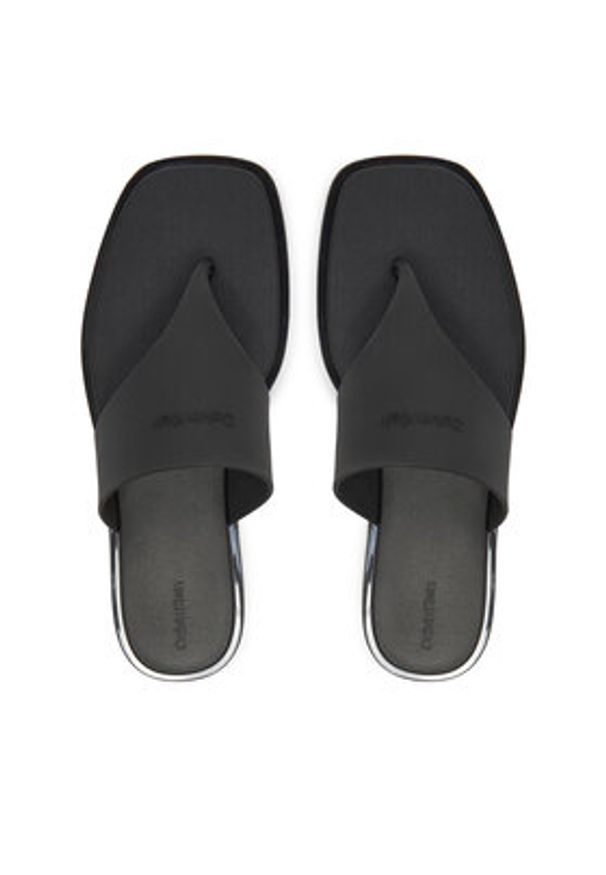 Calvin Klein Japonki Toepost Tpu Slide HW0HW02836 Czarny. Kolor: czarny