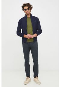 TOMMY HILFIGER - Tommy Hilfiger sweter męski kolor granatowy. Okazja: na co dzień. Kolor: niebieski. Styl: casual #3