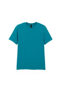 GILDAN - Bawełniana Koszulka Unisex Dla Dorosłych W Miękkim Stylu. Kolor: zielony. Materiał: bawełna