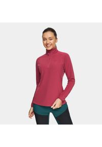 Bluza turystyczna polarowa damska 1/3 zip Alpinus Lucania Tactical. Kolor: różowy. Materiał: polar. Sport: turystyka piesza