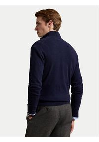 Polo Ralph Lauren Sweter 710876756001 Granatowy Regular Fit. Typ kołnierza: polo. Kolor: niebieski. Materiał: wełna #3