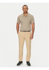 BOSS Spodnie materiałowe T_Commuter 50534303 Beżowy Slim Fit. Kolor: beżowy. Materiał: syntetyk