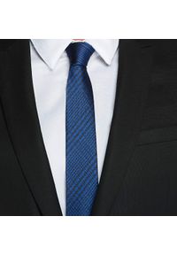Wittchen - Krawat. Kolor: niebieski, wielokolorowy, czarny. Materiał: jedwab. Wzór: paski #4