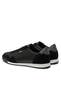 BOSS Sneakersy Titanium 50536524 Czarny. Kolor: czarny. Materiał: zamsz, skóra